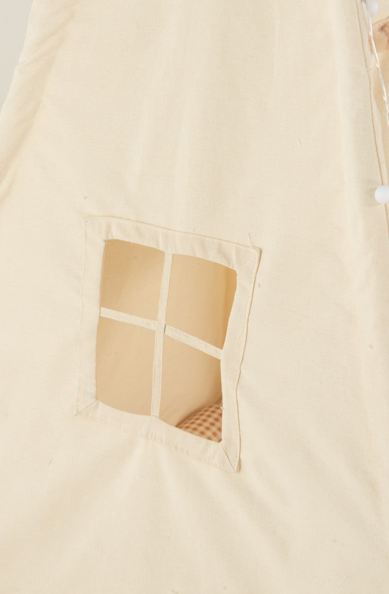 Tipi avec pompons pour enfant