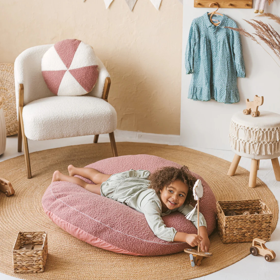 Coussin de sol bouclette Teddy
