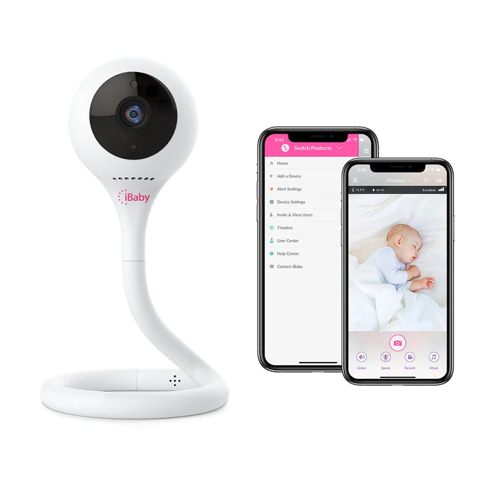 Photo d'un Babyphone avec vidéo pour surveiller un bébé pendant son sommeil 