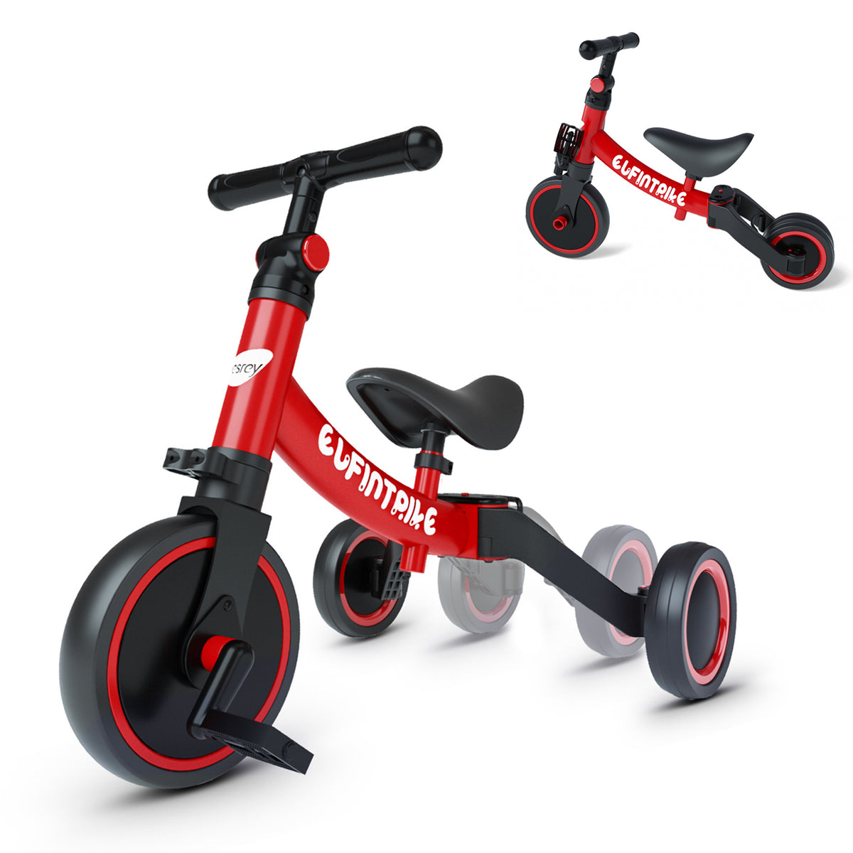 Tricycle pliable évolutif en draisienne 1-4 ans