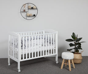 Berceau bébé 120x60cm à bascule YappyMove avec sommier réglable et tiroir