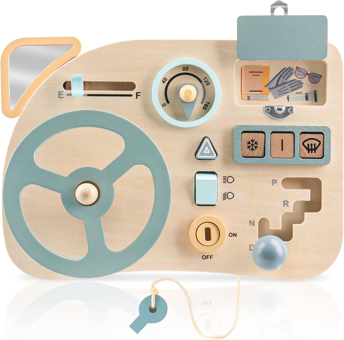 Puzzle with wooden numbers Nemi Kids