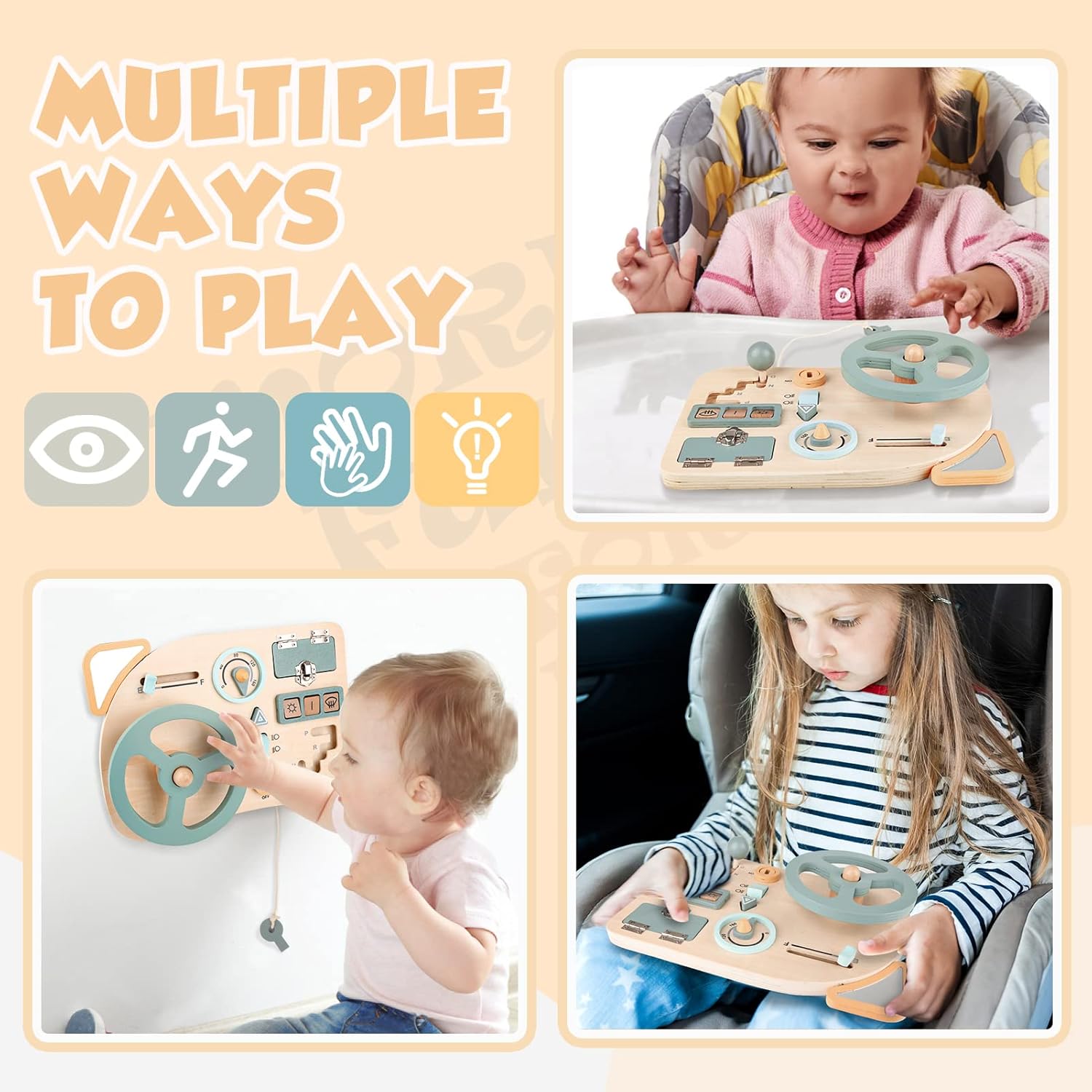 Puzzle with wooden numbers Nemi Kids