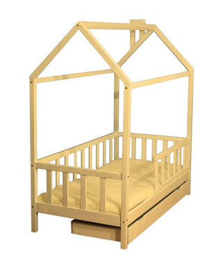 Lit cabane enfant en bois 80x160