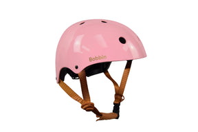Casco da bicicletta per bambini Starling rosa con stelle dorate