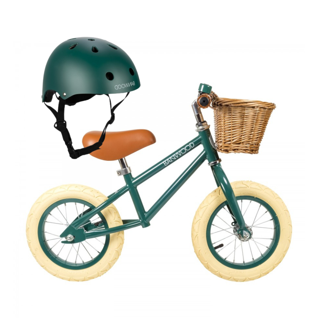 Bicicletta senza pedali e casco per bambini Banwood