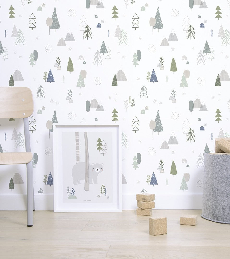 Papier peint In the Woods Lilipinso - Wallpapers par Lilipinso