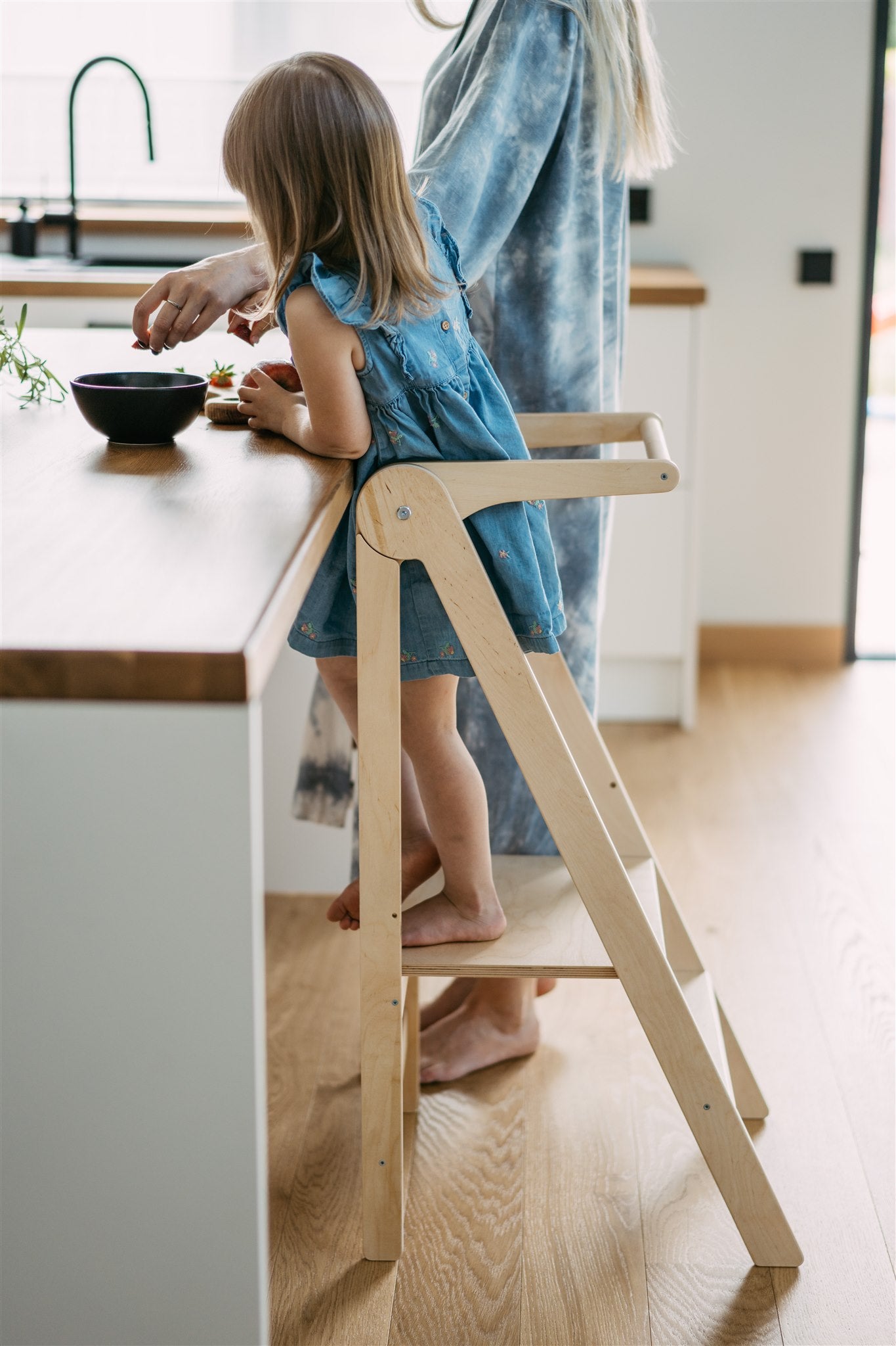 Torre apprendimento Montessori ultrapiatta e pieghevole