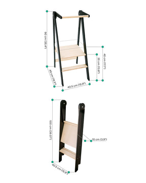 Torre apprendimento Montessori ultrapiatta e pieghevole