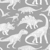 Papier peint dinosaure gris Pastelowe Love - Wallpapers par Pastelowe Love